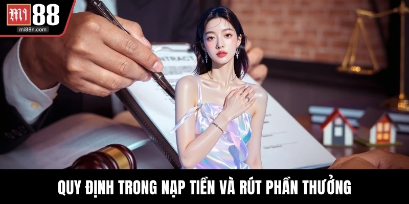 Quy định trong nạp tiền và rút phần thưởng