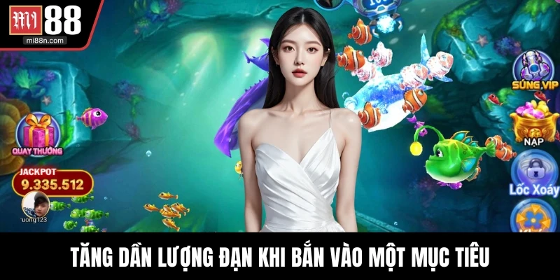 Tăng dần lượng đạn khi bắn vào một mục tiêu